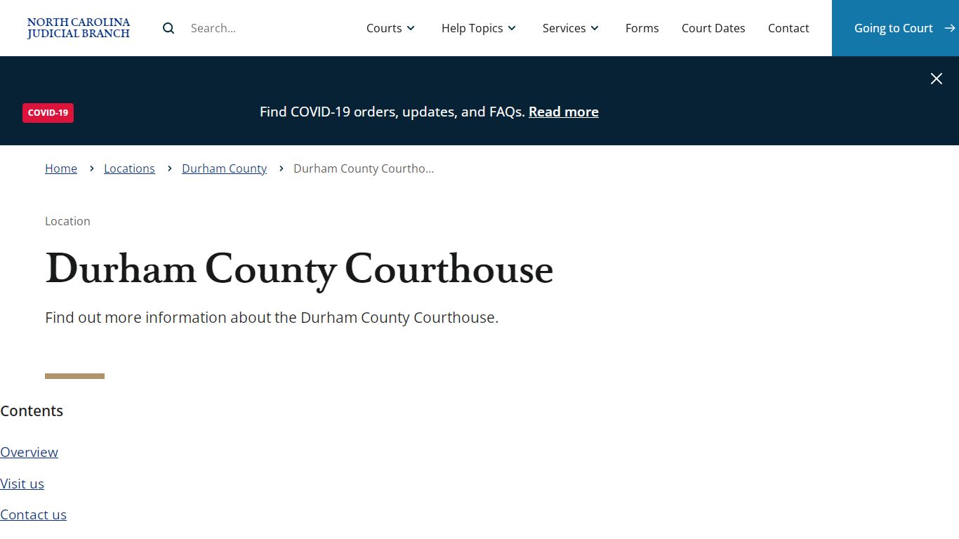 Durham County Courthouse | North Carolina Judicial Branch